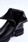 Slip-On High Padded Boots Ankle Boots Black Milca