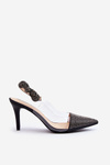 High Heels with Embellishment D&A MR1966-11 Black