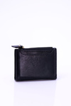 Small Black Women's Wallet Gold Lock