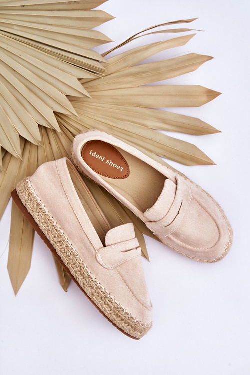 Women's Suede Espadrilles Light beige Keyla