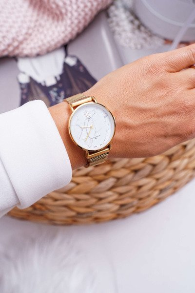 Women's Watch GG Luxe Gold White Dial Bemas