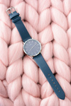 Navy Blue Stylish Leather Women's Watch Giorgio&Dario