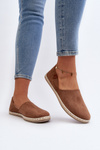 Women's Suede Espadrilles Brown Vulcano