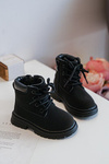 Children's Trapper Boots with Zip Black Bansi