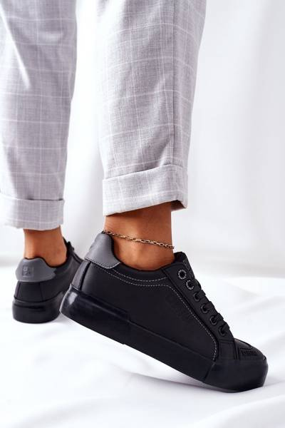 Women's Leather Sneakers BIG STAR II274029 Black