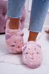 Women's Slippers Cats with Ears Pink Sleppyhead
