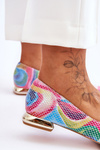 Women's Ballerinas Laura Messi Leather Tęczowe 2193