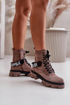 Suede High Boots With Insulation Light Brown Danity