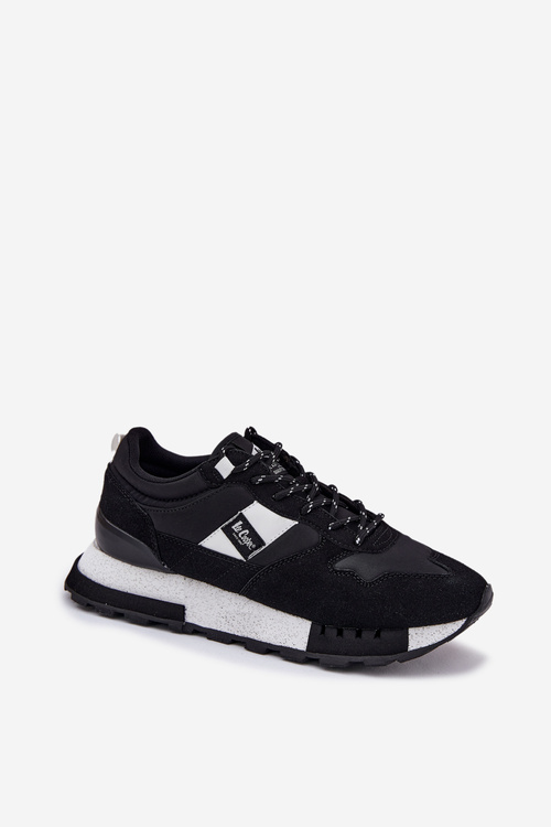 Męskie Sneakersy Na Platformie Czarne Lee Cooper LCJ-25-03-3378M