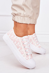 Women's Logged Sneakers White-Pink Daphne