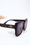 Women's Glitter Sunglasses M2354 Gradient Black
