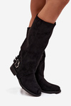 Insulated Women's Boots with Clips Black Umbria