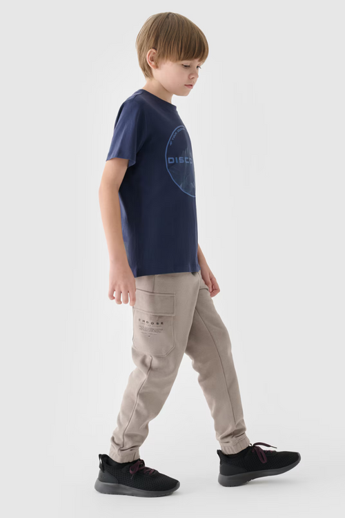 Boys Sweatpants Joggery Gray 4FJWAW24TTROM760-26S