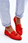 Suede Classic Fringed Loafers Dark orange Averil