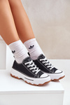 Low Women's Sneakers On Platform Black Aradwin