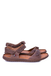 Leather Brown Men's Hilfig Velcro Sandals