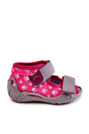 Sandals Slippers Befado Velcro Paws 242P108 Pink