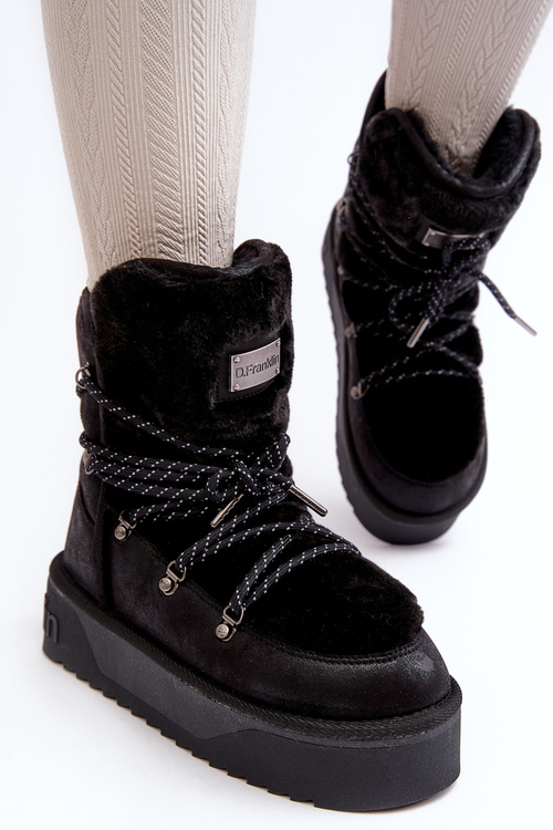 Waterproof Platform Vegan Snow Boots DFranklin DFSH371008 Black