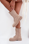 Women's Workery Boots Lined Beige Marvielle