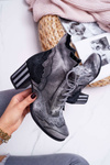 Women's Leather Boots Maciejka Grey 03190