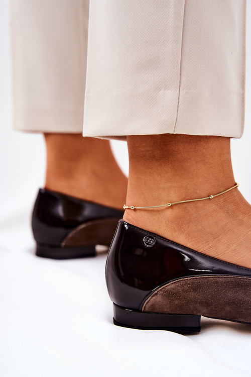 Leather ballerinas Monnari 0920-017 Brown