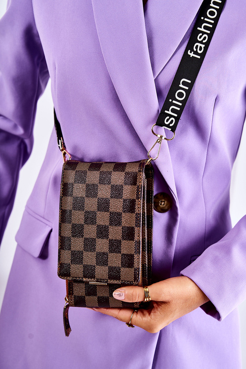 Wallet Magnet 2in1 Checkered Brown Costa