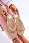 Comfortable Big Star Flip Flops LL274796 Beige