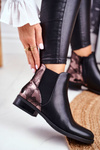 Women’s Boots On Flat Heel Black Dibbo