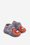 Children's slippers with velcro grey Katline