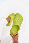 Ladies Foam Slippers Lime Elisra