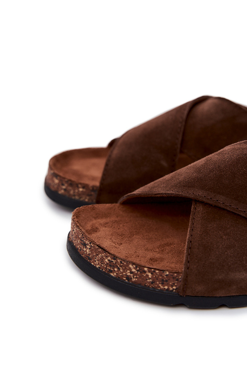 Men's Comfortable Slippers Big Star JJ176006 Brown
