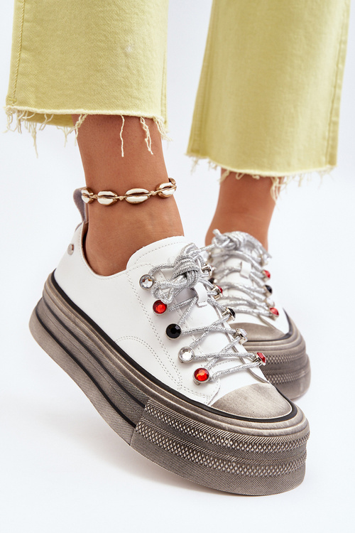 Women's Platform Sneakers GOE NN2N4054 White