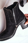 Women's Boots On Heel Black Let Me