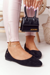 Suede Ballerinas Sergio Leone BL622 Black