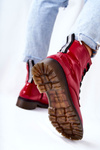 Lacquered Insulated Boots Red Lomess