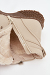 Women's Ankle Boots Lined with Faux Fur Beige Ulverina