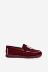 Damskie Mokasyny Loafersy Bordowe Darwen