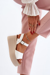Women's Wedge Sandals White Geferia