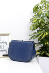 Women's Navy Blue Handbag Shoulder Letter Bag