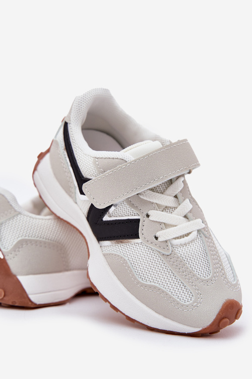 Children's Velcro Sneakers Gray Tezzu