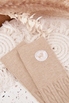Long Woolen Women's Socks Beige