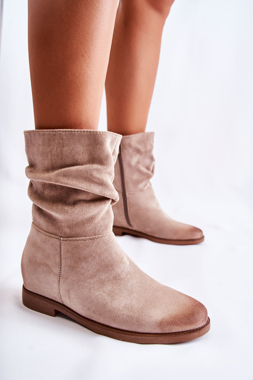 Women's Suede High Boots Beige Venis