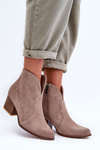 Suede Cowboy Boots Lewski EV28 Beige