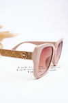 Women's Glitter Sunglasses M2354 Beige