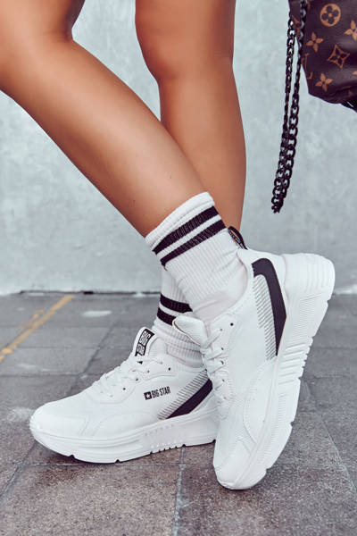 Sneakersy Buty Sportowe Modne Klasyczne Białe Big Star JJ274596