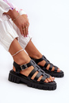 Women's Black Roman Sandals Rosarose