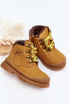Children's Lined Boots Trappers Camel Walter