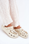 Women's Foam Slippers With Accessories Beige Linaviela