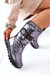 Women's Snow High Boots Grey Eunousa