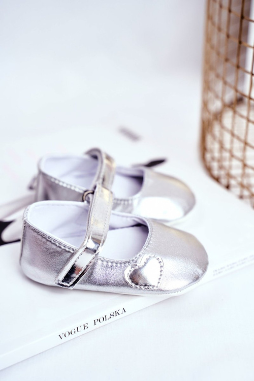 Children's Sneakers Baptism Silver Bellawa